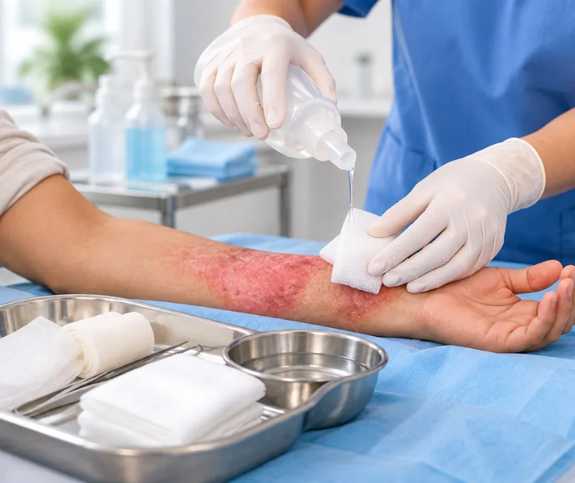 Burn Wound Infection Control, Elegance Clinic Surat