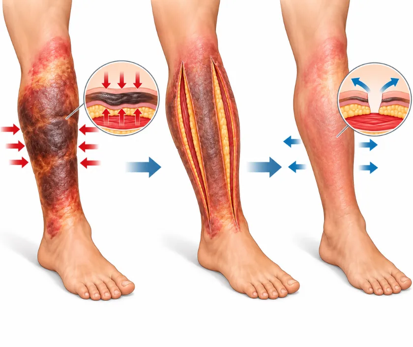 Escharotomy, Elegance Clinic Surat