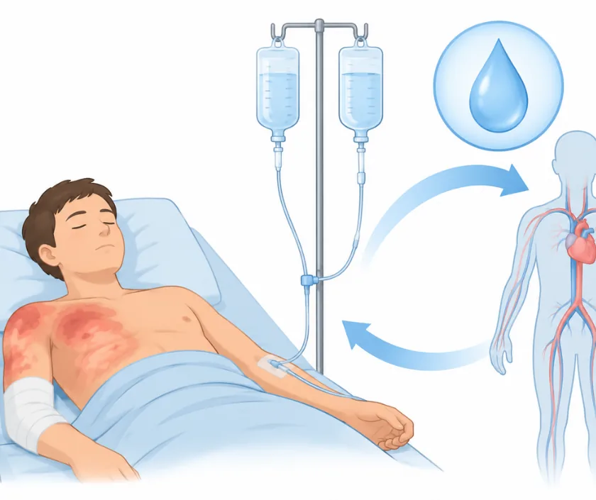 Fluid Resuscitation in Burns, Elegance Clinic Surat