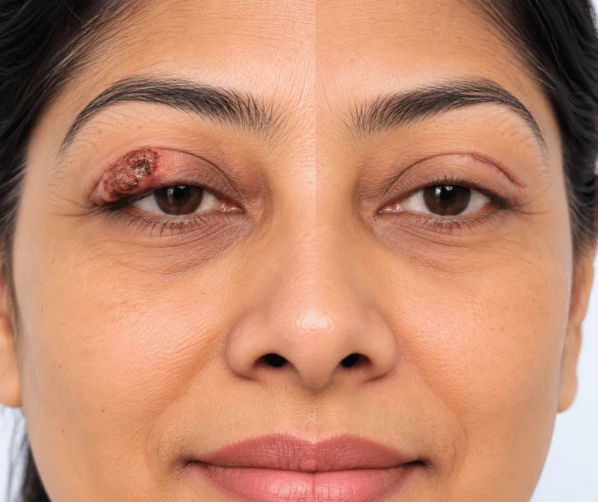 Eyelid Cancer Reconstruction, Elegance Clinic Surat