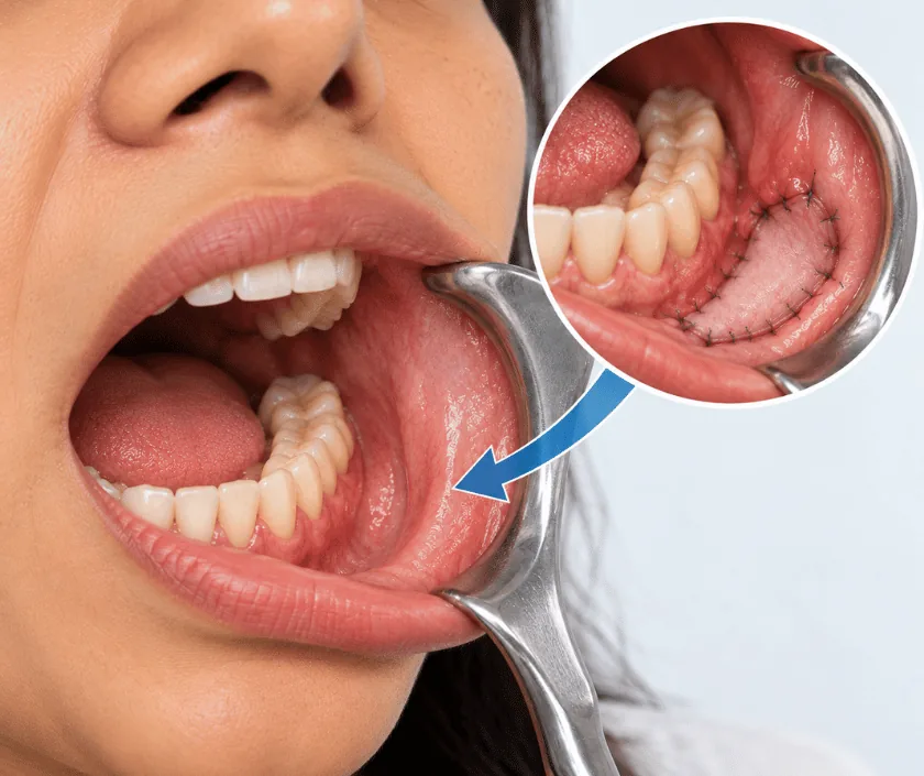 Gingivobuccal Sulcus Reconstruction, Elegance Clinic Surat
