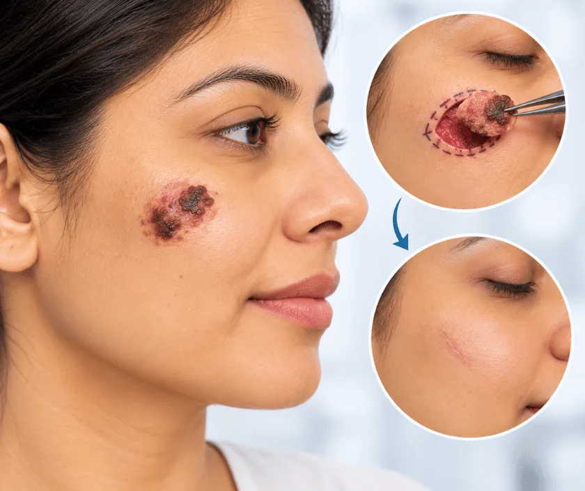 Melanoma Excision and Reconstruction, Elegance Clinic Surat