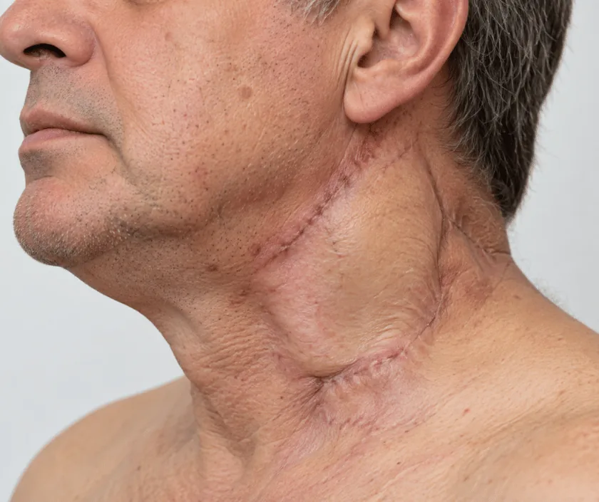 Neck Skin Defect Reconstruction, Elegance Clinic Surat