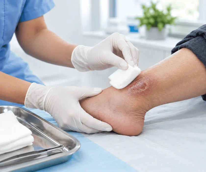 Non Healing Wound Treatment, Elegance Clinic Surat
