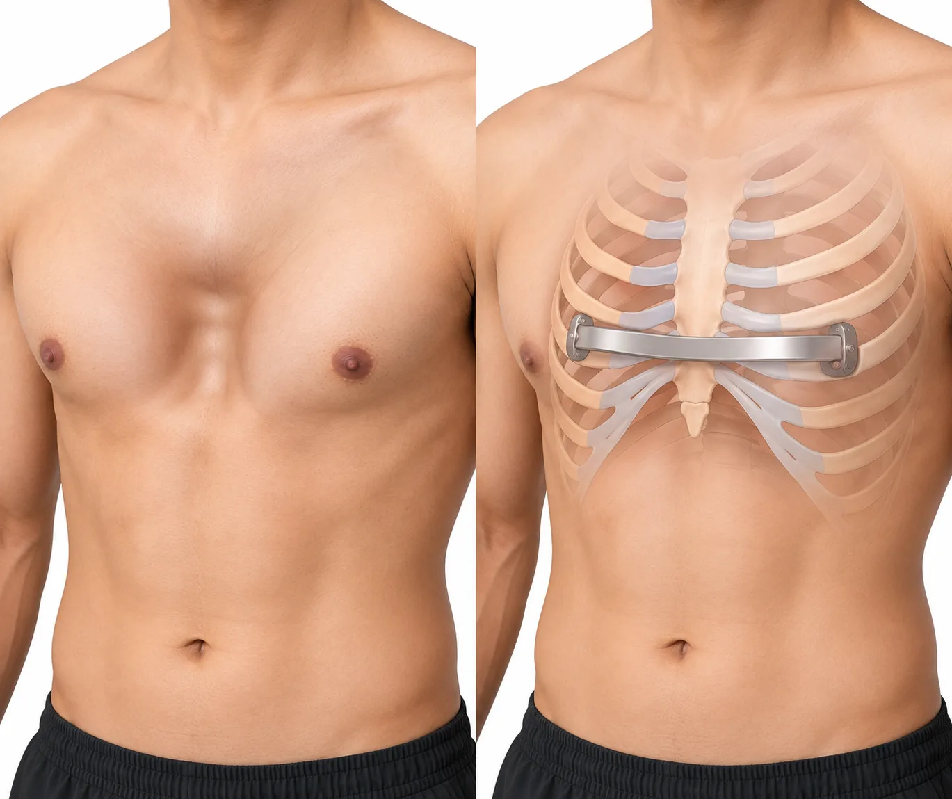 Pectus Excavatum Correction, Elegance Clinic Surat