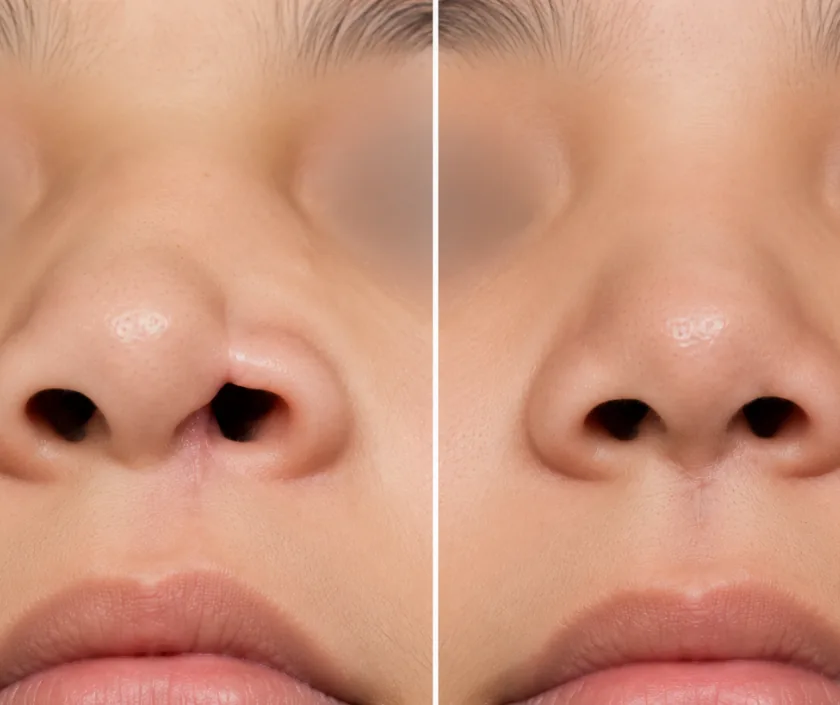 Secondary Cleft Nose Correction, Elegance Clinic Surat