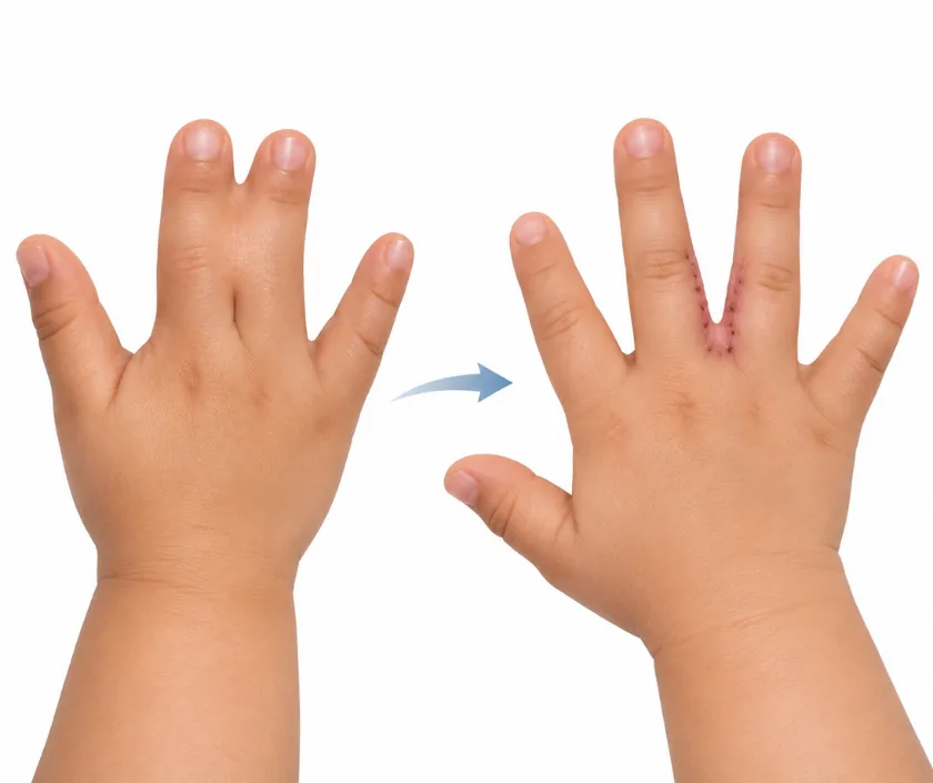 Syndactyly Surgery, Elegance Clinic Surat