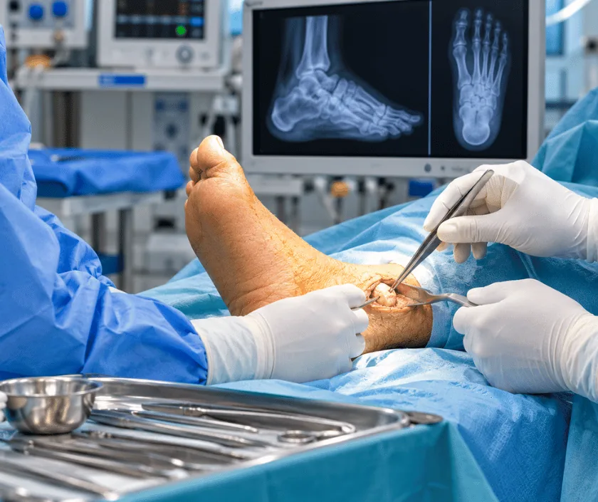 Foot Osteomyelitis Surgery, Elegance Clinic Surat