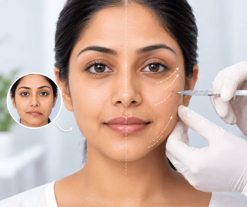 Fillers for Facial Asymmetry, Elegance Clinic Surat