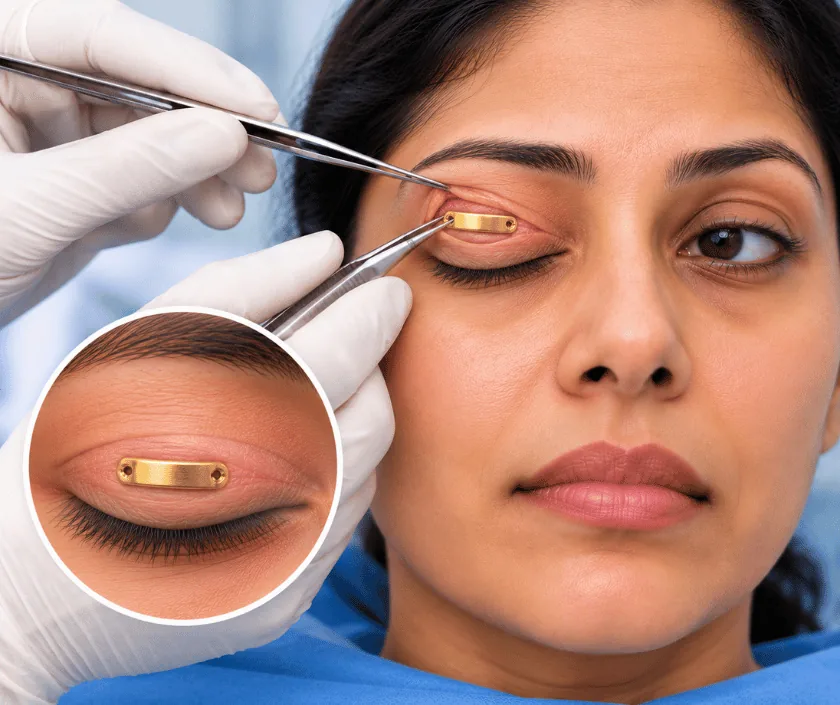 Gold Weight Implant, Elegance Clinic Surat