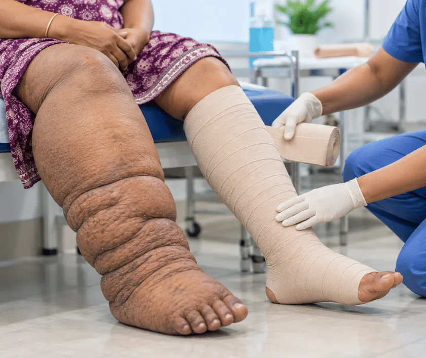 Conservative Management of Filariasis, Elegance Clinic Surat