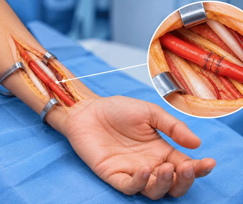Radial Artery Repair, Elegance Clinic Surat