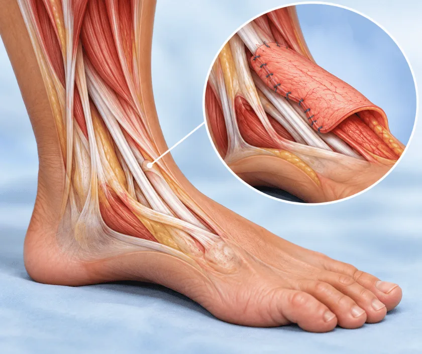 Exposed Tendon Coverage, Elegance Clinic Surat