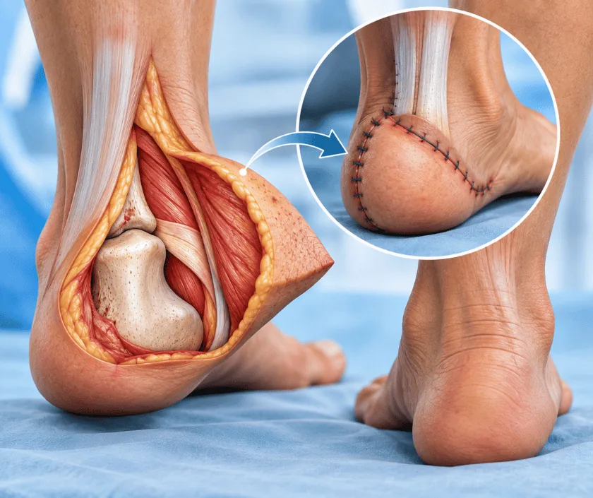 Heel Reconstruction, Elegance Clinic Surat