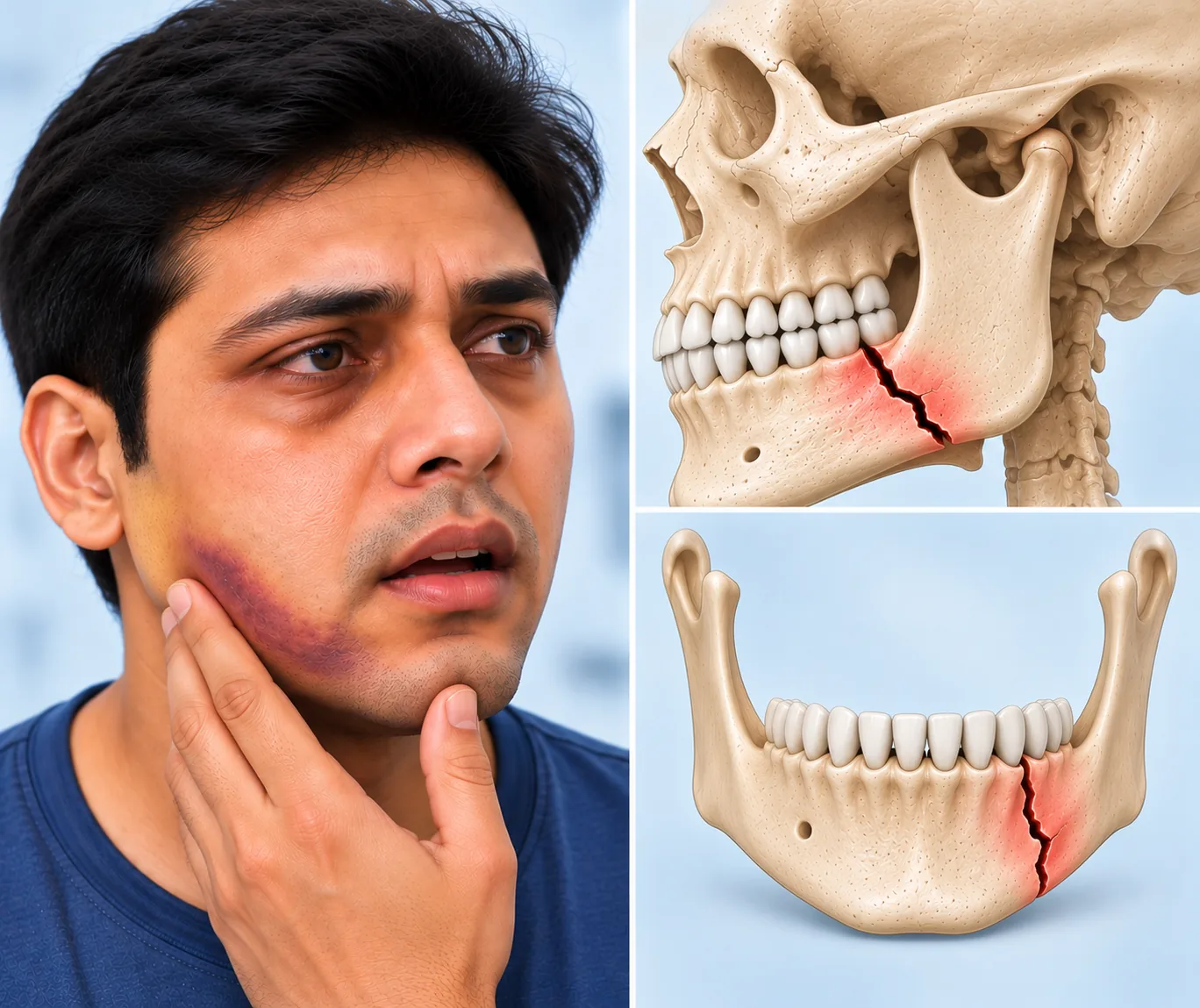 Mandibular Body Fracture, Elegance Clinic Surat