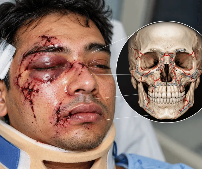 Panfacial Fracture Management, Elegance Clinic Surat