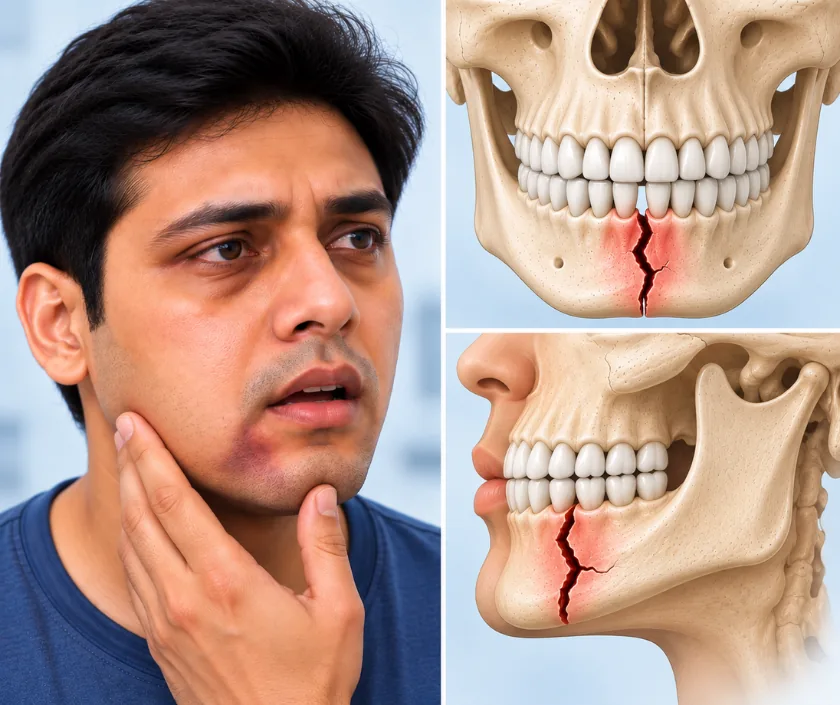 Symphysis Parasymphysis Fracture, Elegance Clinic Surat