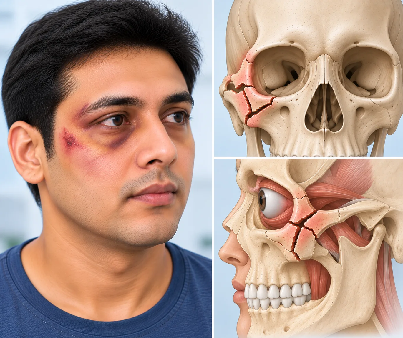 Zygomatic ZMC Fracture, Elegance Clinic Surat
