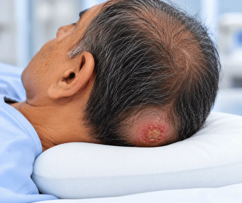 Occipital Pressure Sore, Elegance Clinic Surat