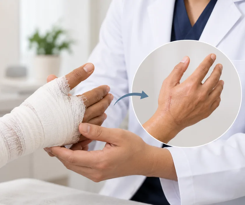 Degloving and Bite Injuries, Elegance Clinic Surat