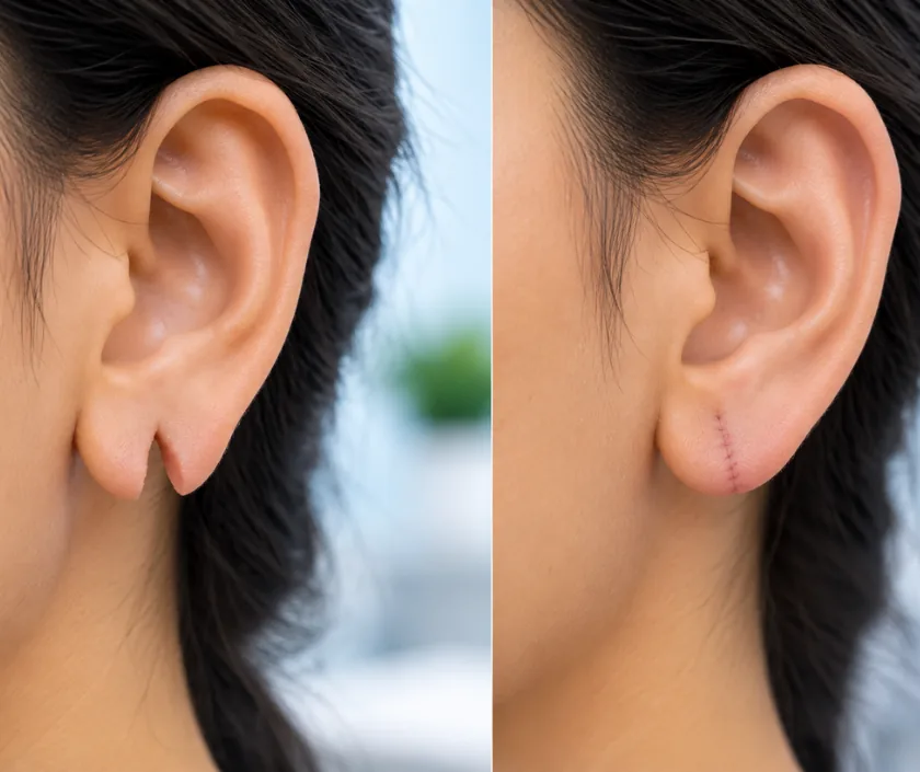 Ear Lobule Repair, Elegance Clinic Surat