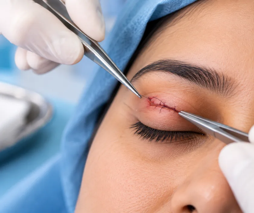 Eyelid Laceration Repair, Elegance Clinic Surat