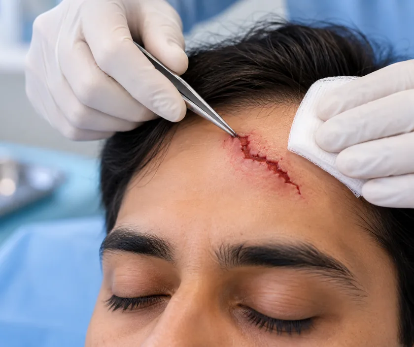 Forehead Reconstruction, Elegance Clinic Surat
