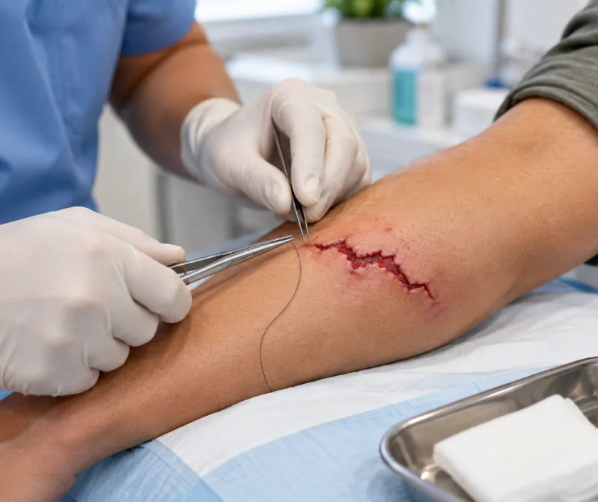 Ragged Wound Repair, Elegance Clinic Surat